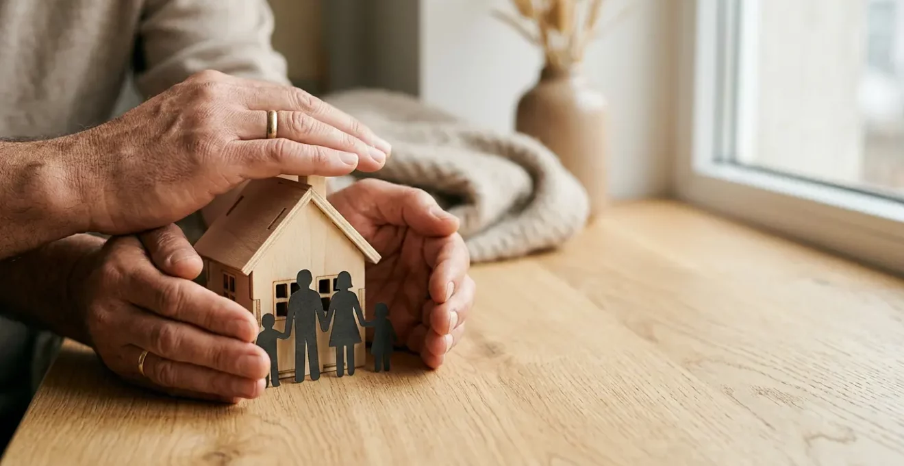 Famille protégée par l'assurance emprunteur en cas de décès