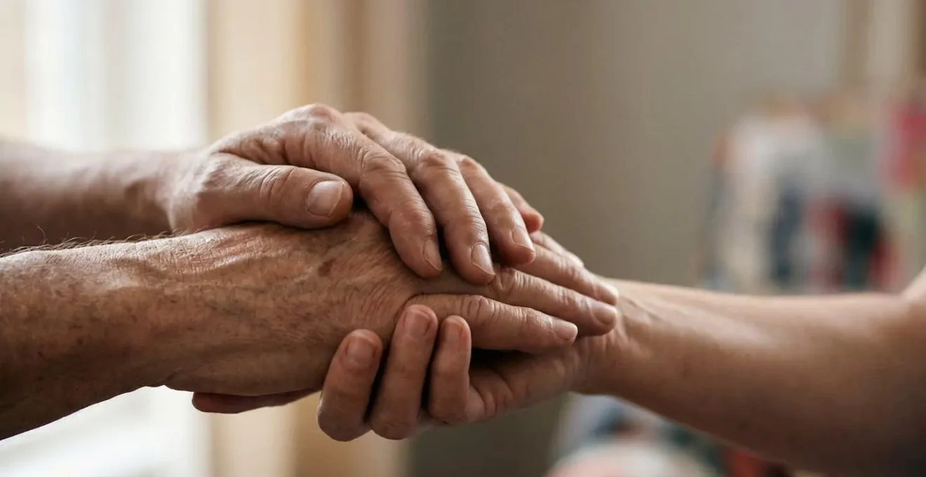 Représentation symbolique de l'assistance et du soutien nécessaire dans les actes de la vie quotidienne