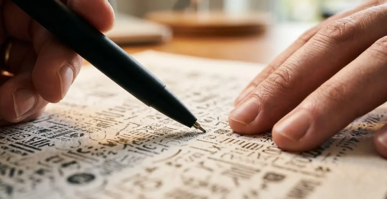 Analyse détaillée d'un document officiel avec mise en évidence des éléments clés d'une fiche standardisée d'information