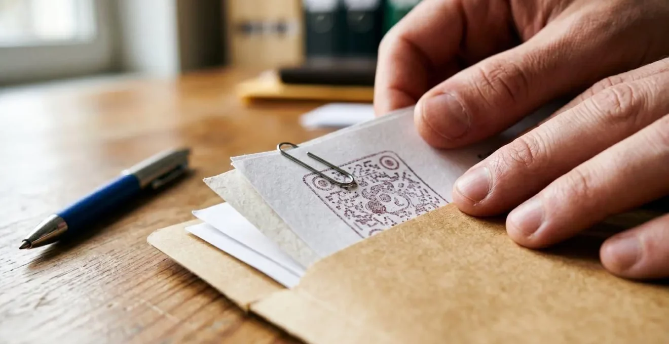 Préparation d'un dossier de déclaration de sinistre avec documents officiels